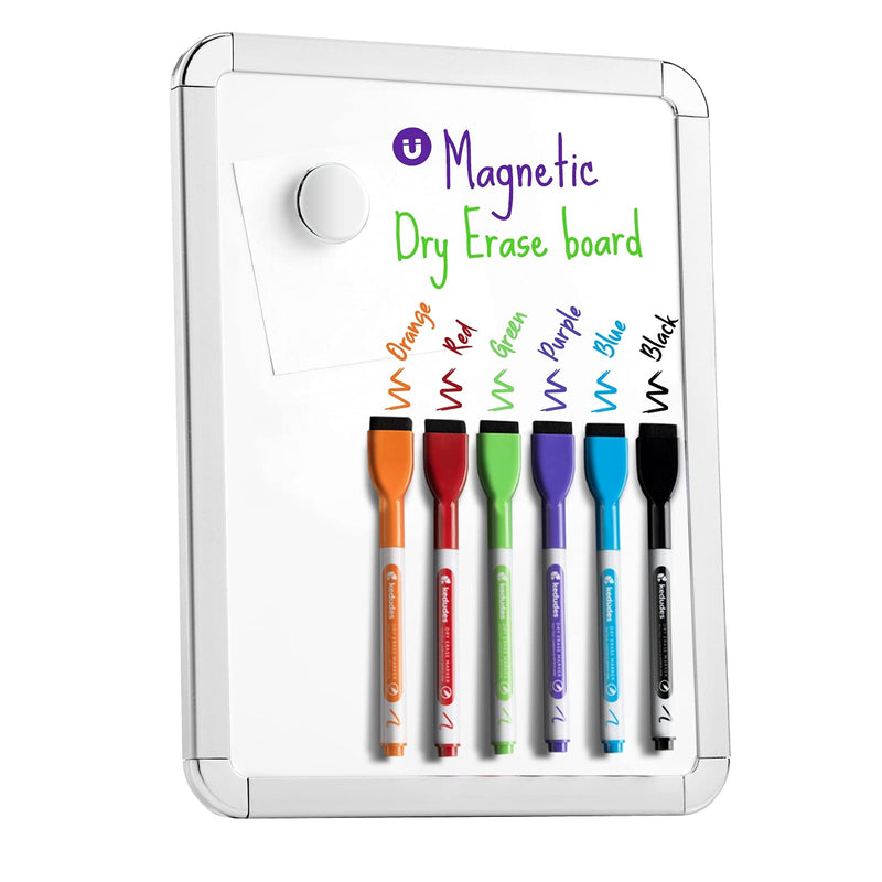 Magnetic Small Dry Erase Whiteboard 85 x 11 - Includes 6 Magnetic Dry Erase Whiteboards