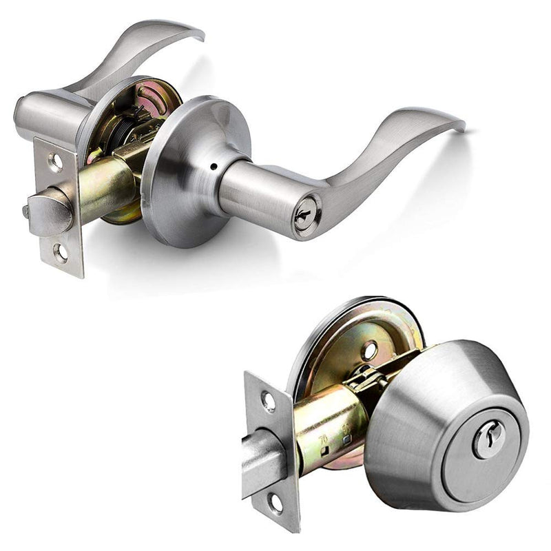 Heavy Duty Wave Style Single Cylinder Lever Door Fittings -