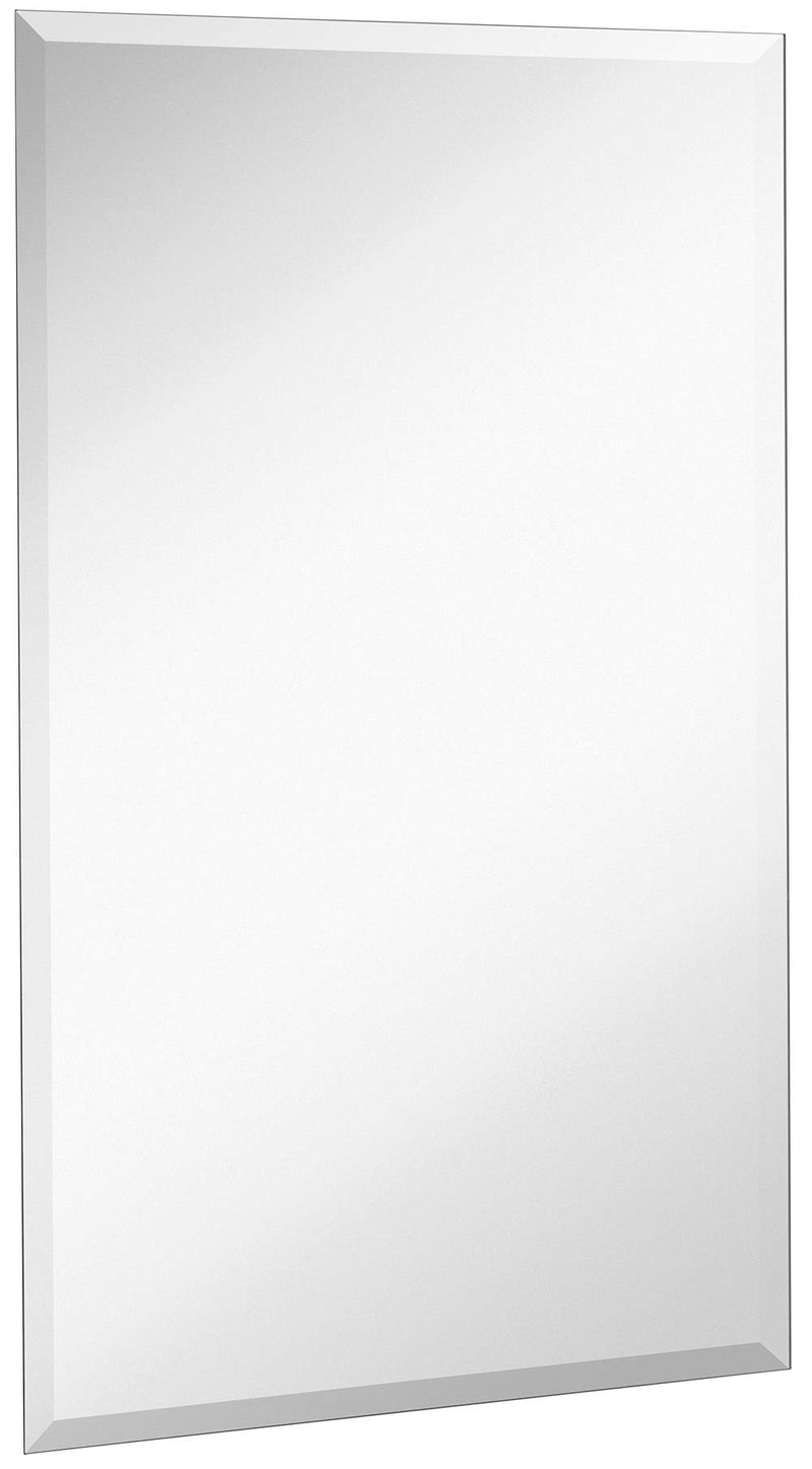 24x36 inch frameless rectangular mirror, large, polished glass, ultra-thin