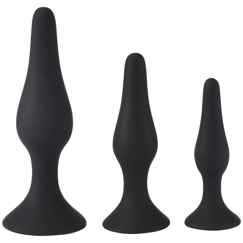 Sweet Vibes - Anal Plug Toys for Adults - 3 Pack Butt Plug Training Kit for Beginners