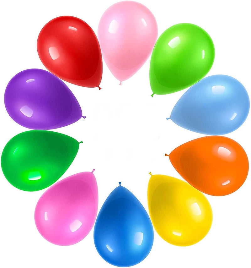 1200 12 inch party balloons, 10 different rainbow colors - extra large pack