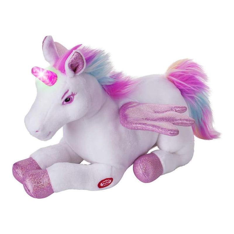 Unicorn Stuffed Animal with Beating Wings - Musical Plush Unicorn Toy