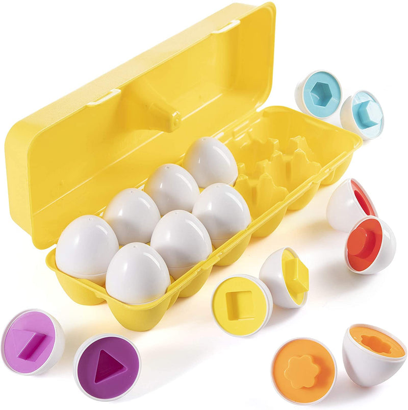 My First Find & Match Matching Easter Eggs with Yellow Egg Holder - Stem Toy