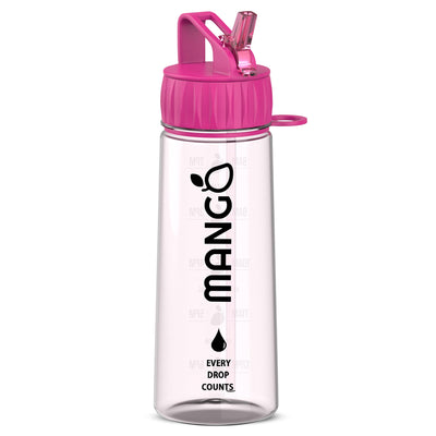 Water Bottle With Straw 600ml Motivational Time Markers Bpa Free