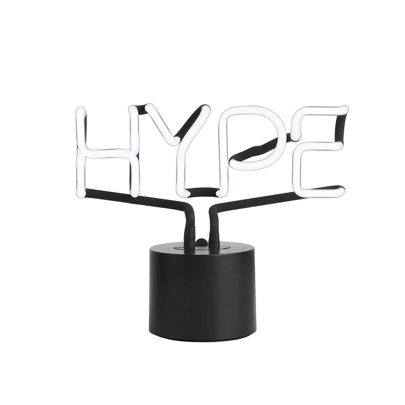 Hype Real Neon Light Novelty Desk Lamp, Large 96x83", White