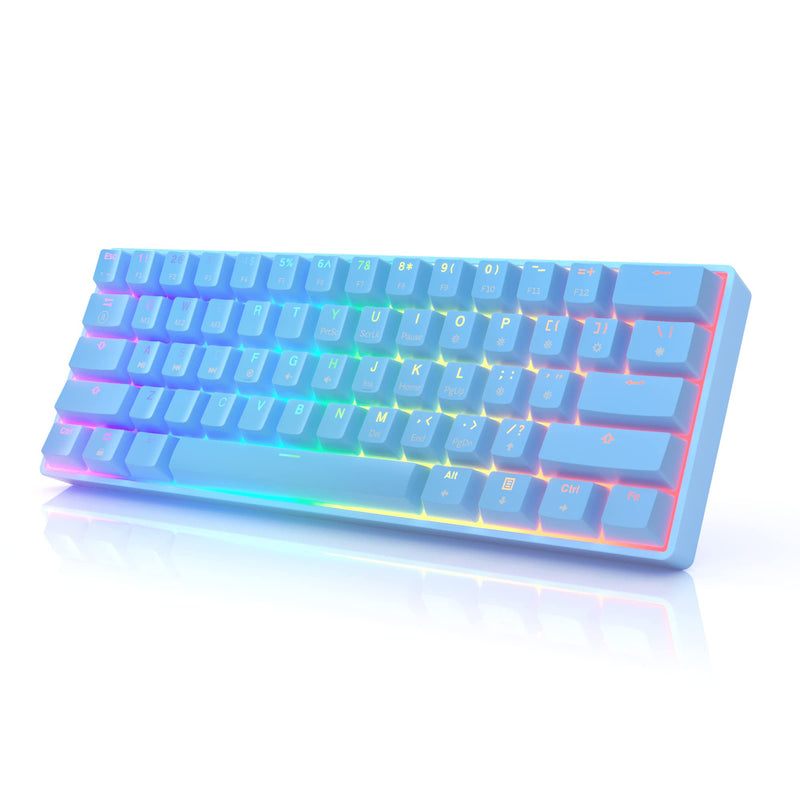 Gk61 Mechanical 60 Percent Keyboard 61 Programmable Keys With RGB