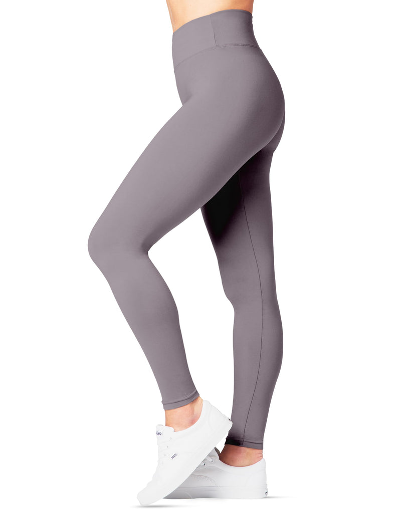 Peach Skin Leggings for Women - High Waisted Plus Size Leggings - Lilac