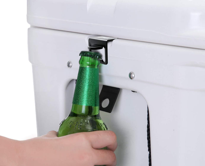 Radiator Lock Bracket with Bottle Opener Compatible with Yeti/Rtic Coolers Manufactured