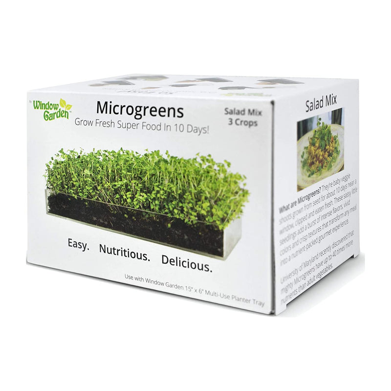 Microgreens Grow Kit – Includes microgreen seeds and organic pea sprouts