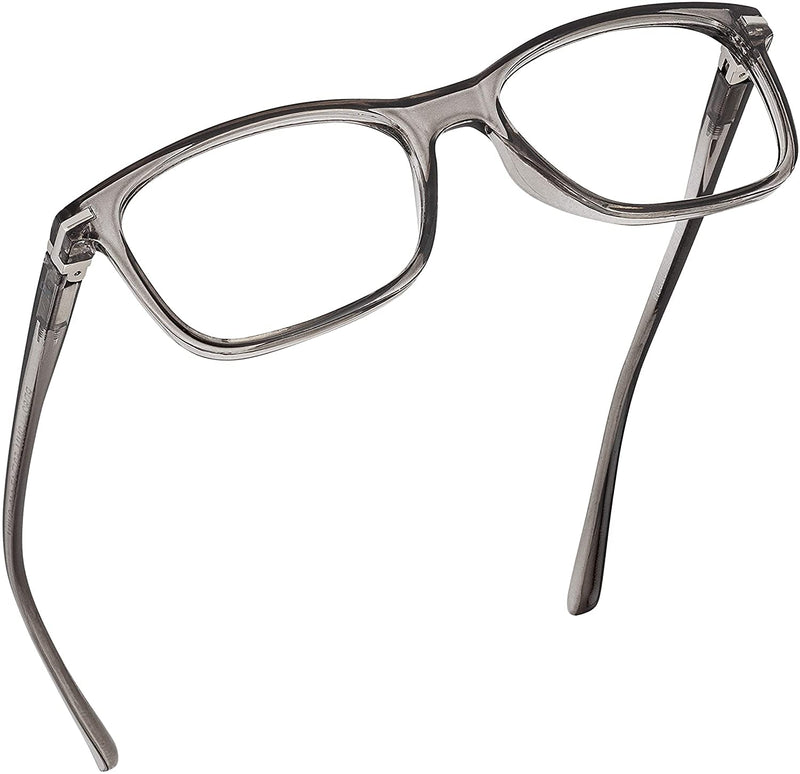 Blue light blocking reading glasses (clear, 15x magnification) for reading on the computer