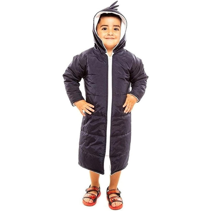 Kids Swim Parka - Hooded Towel Robe - Waterproof Jacket - Girls Bath Towel