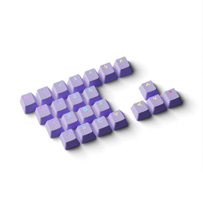 Rubber Keycaps Set Anti-Slip Texture Double Shot Keycap Set 23 Keys Oem