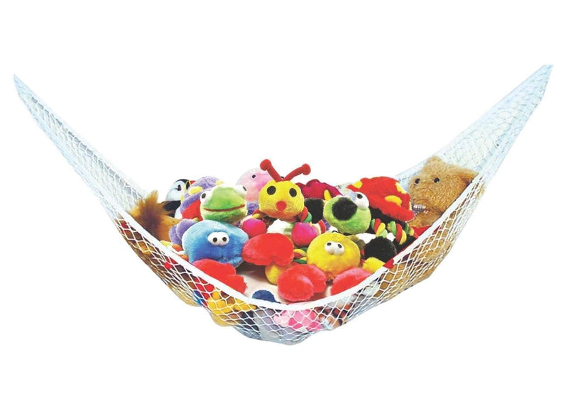 Stuffed Animal Toy Hammock - Hanging Storage Net - Toy Organizer for Cleaning