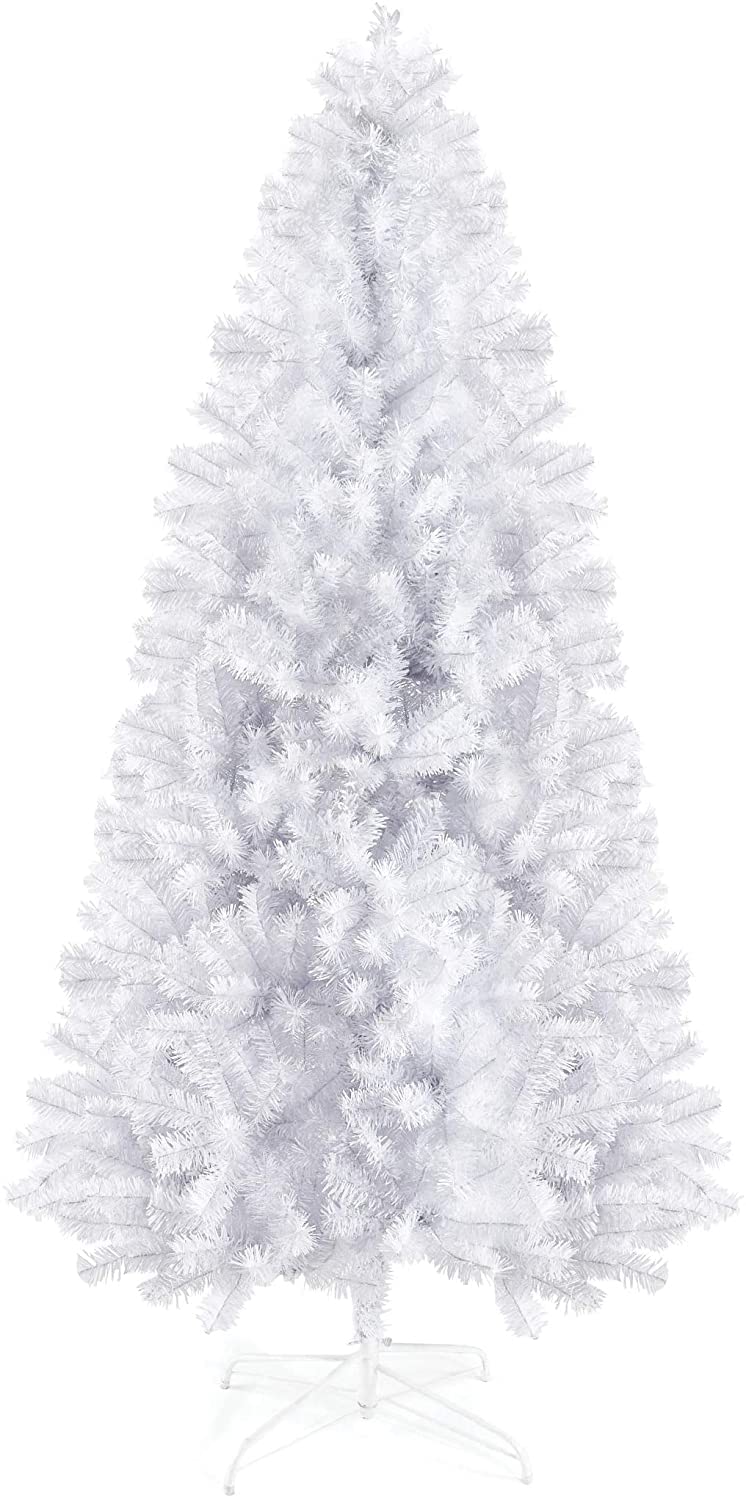 White Christmas tree 180cm high 1200 tips high quality fold-out