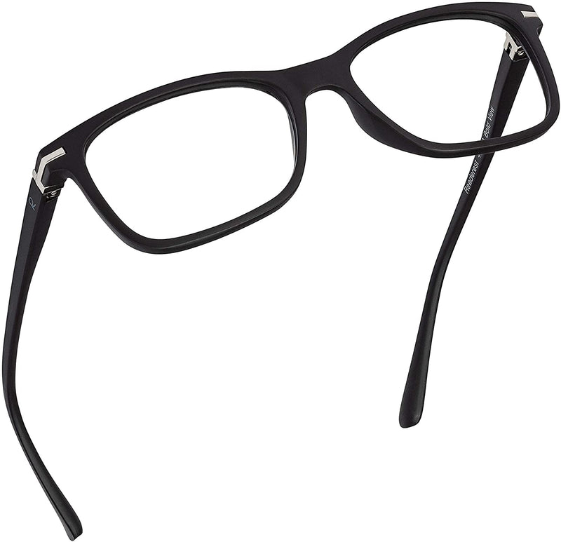 Blue Light Blocking Reading Glasses (Black, 175x Magnification) Computer