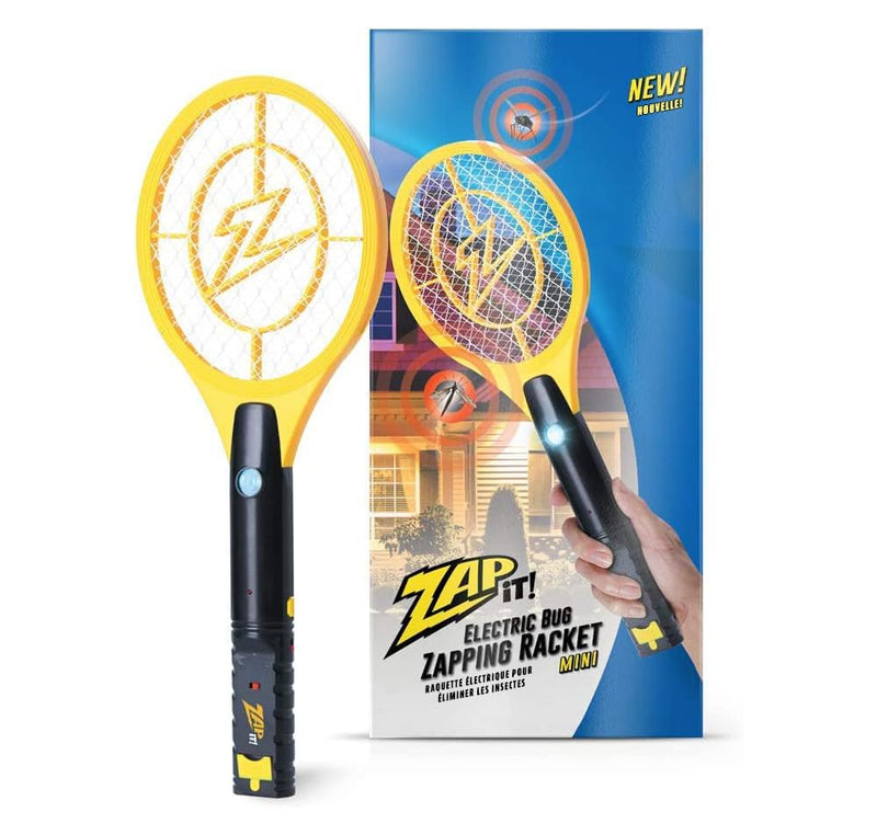 Mini Bug Zapper - Rechargeable Mosquito Racket, Fly Killer and Insect Killer Racket -