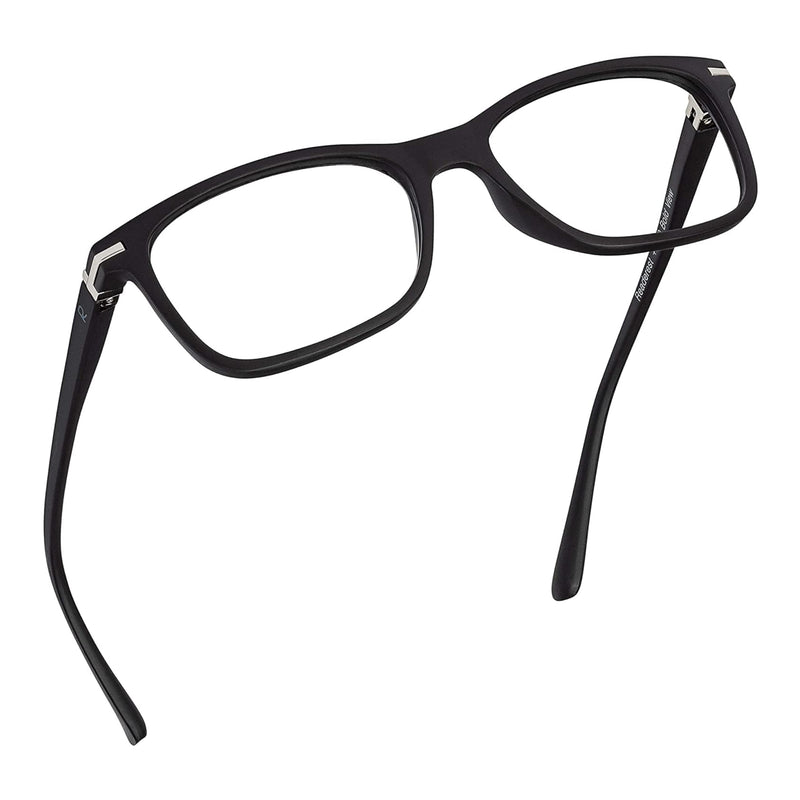 Blue light blocking reading glasses (rouge, zero magnification) computer