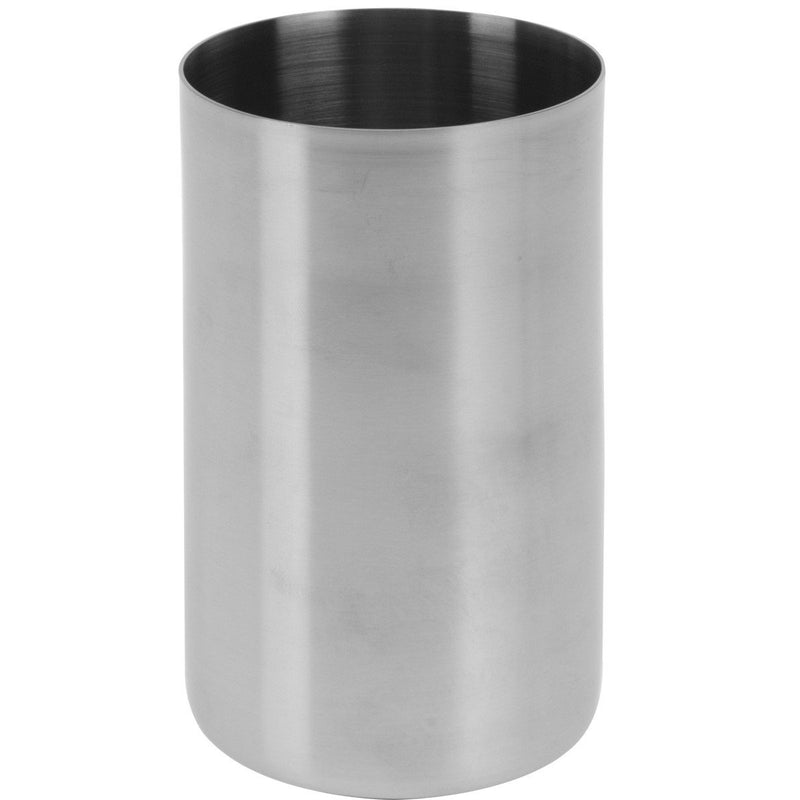 Toothbrush cup 7x118cm brushed stainless steel 1 piece cup