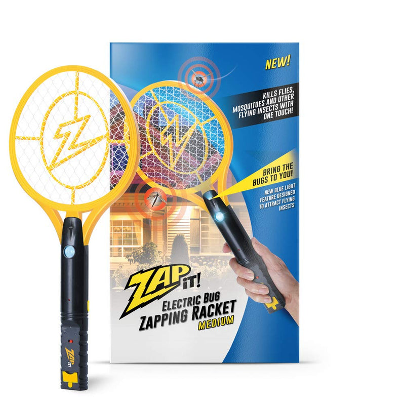 Bug Zapper Rechargeable bug zapper racket with blue light, 4,000 volts