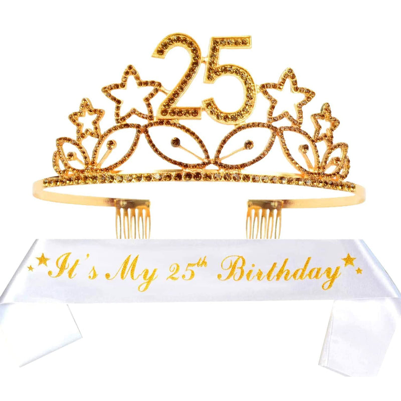 25th birthday gifts for women, 25th birthday crown for women, 25th birthday