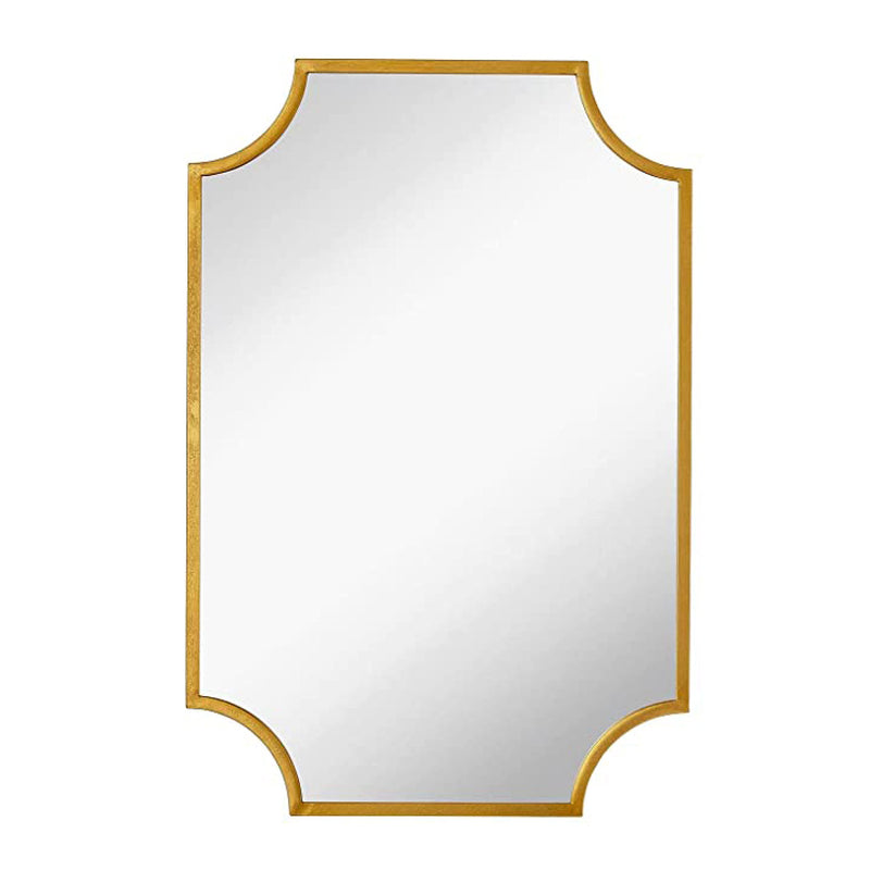 30 x 40 inch wavy frameless rectangular mirror, 1 inch beveled edge