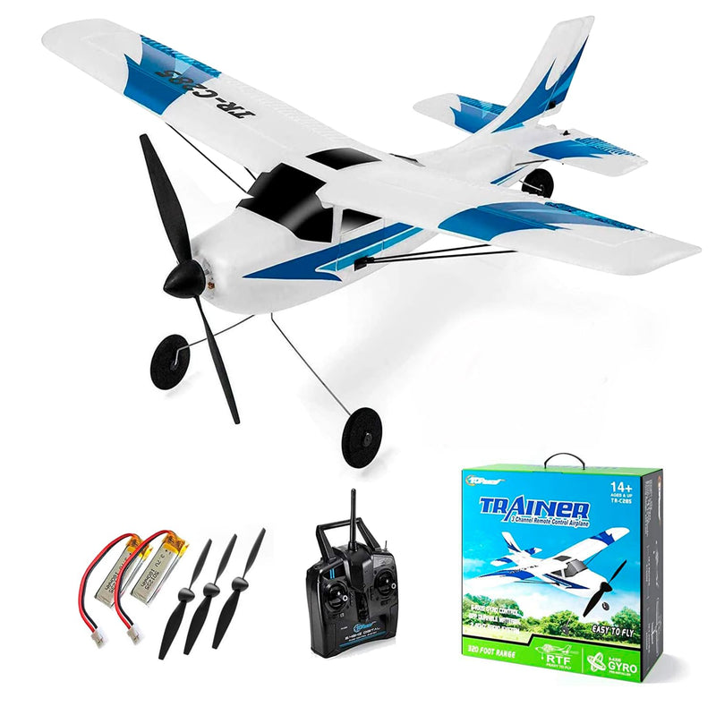 Remote controlled aircraft - RC aircraft 3-channel battery operated - radio control