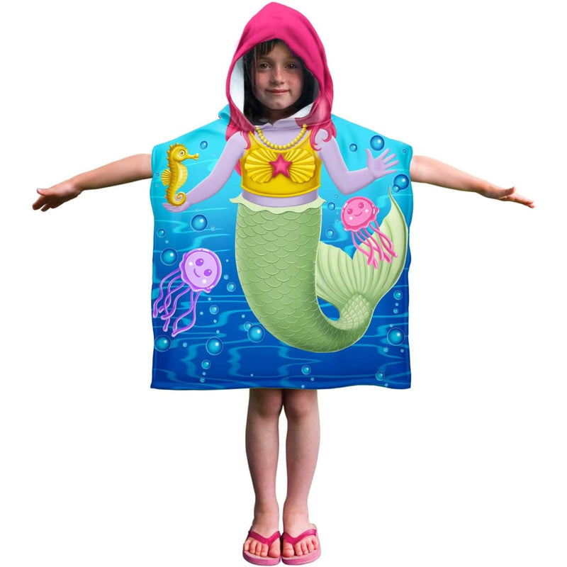 Poncho beach towels for kids, hooded towels, hooded bath towel for babies