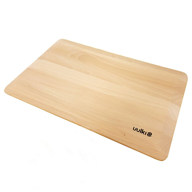 Environmentally friendly wooden cutting board large (40 x 25 x 2 cm) made of untreated