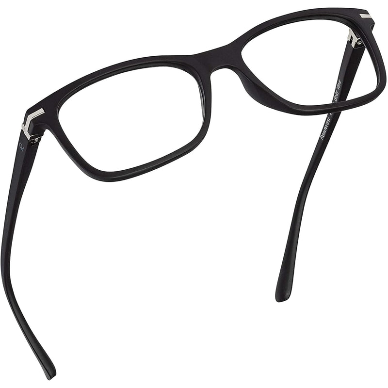 Blue Light Blocking Reading Glasses (Black, 375x Magnification) Computer