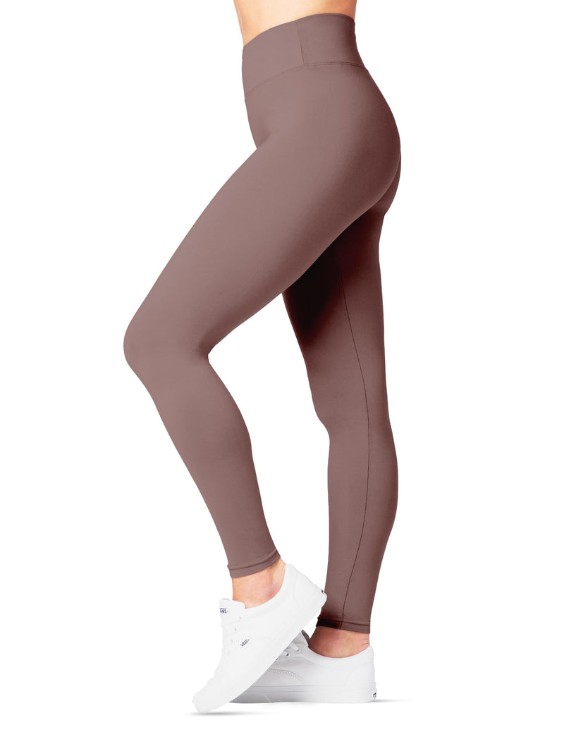 High Waist Leggings for Women - Leggings for Regular and Tall Women - Mauve