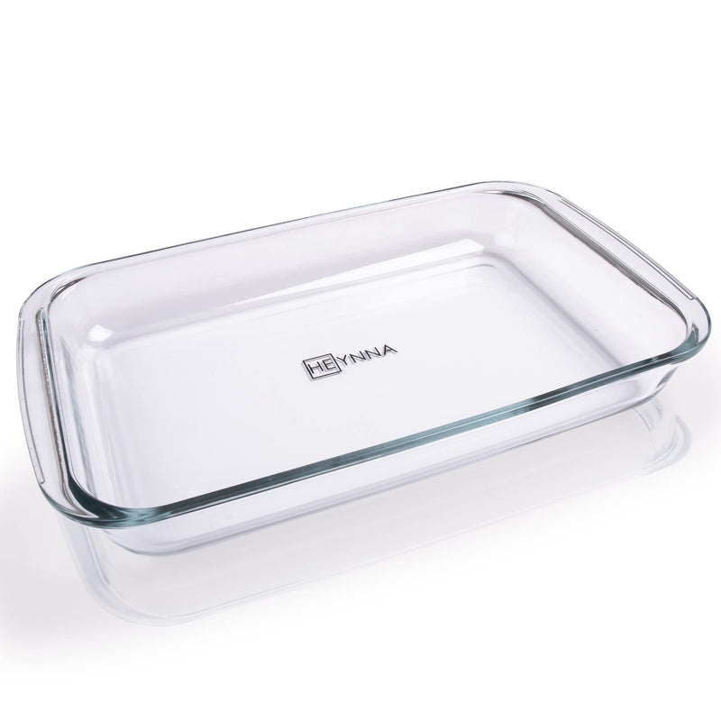 Glass casserole dish 3 liters/casserole dish made of heat-resistant borosilicate glass/oven fo