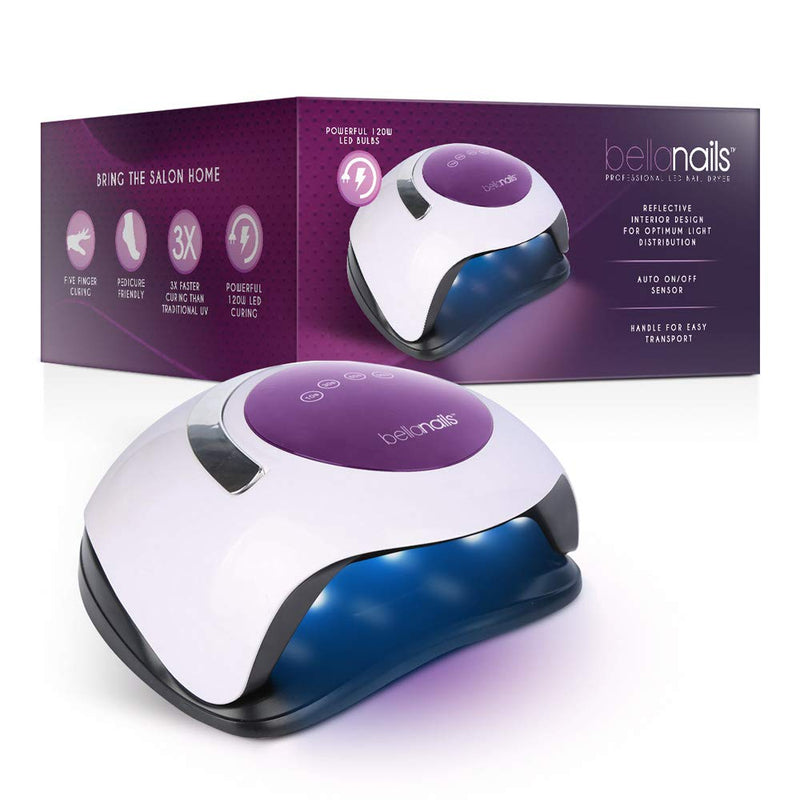 Professional UV light nail lamp, 4 time presets and auto shut-off, UV LED nail