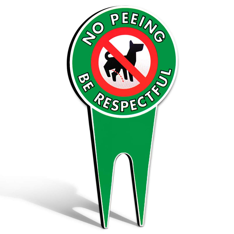 Extra large “No Peeing Dog” sign dog plug to pick up in the garden after the dog sign