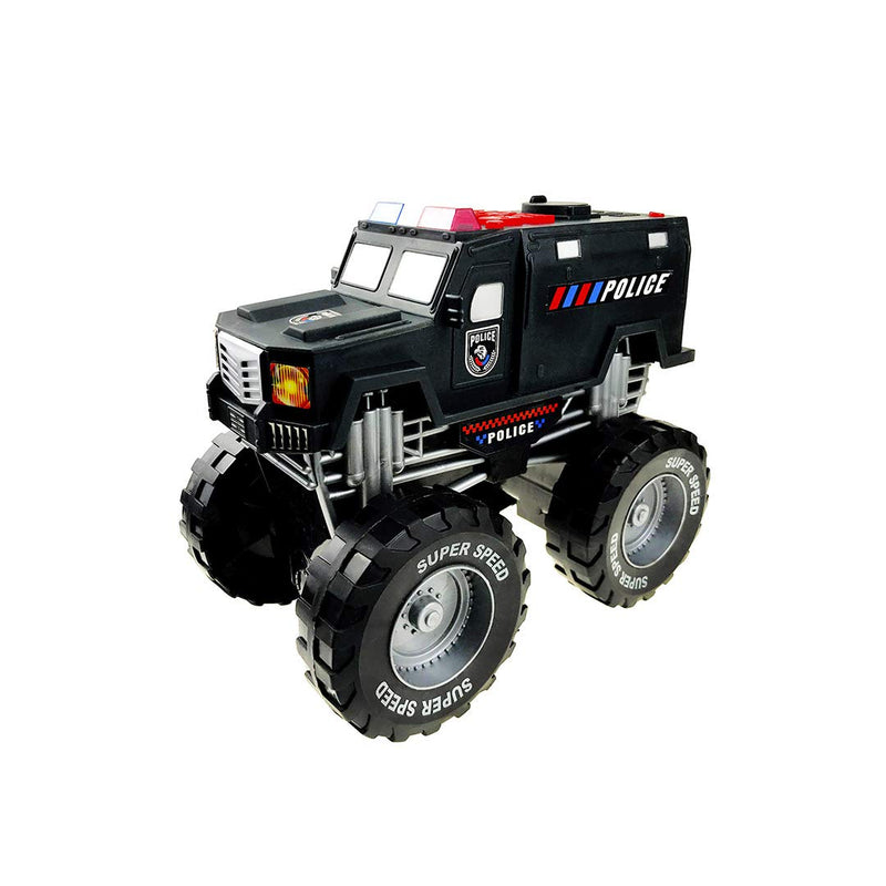 Monster Truck Police Car Toy with Lights and Siren with Sound for Boys and Girls