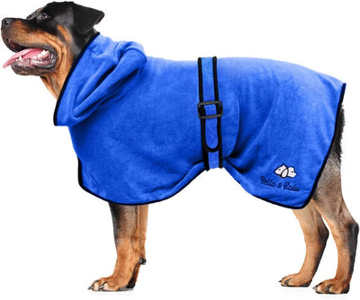 Bella Balu Dog Bathrobe Made of Microfiber Paw Towel Absorbent Dogs