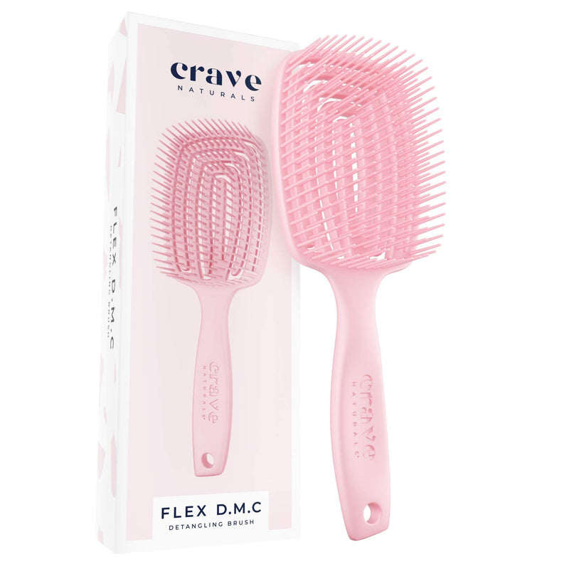 Flex Dmc Detangling Brush for Thick and Curly Hair - Glide