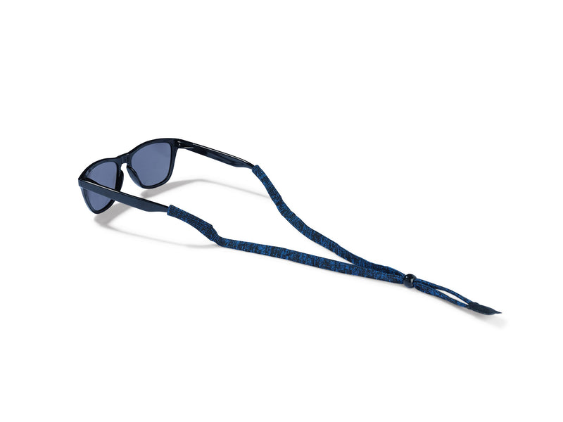 Blue cotton glasses strap, sunglasses holder, hiking, sports