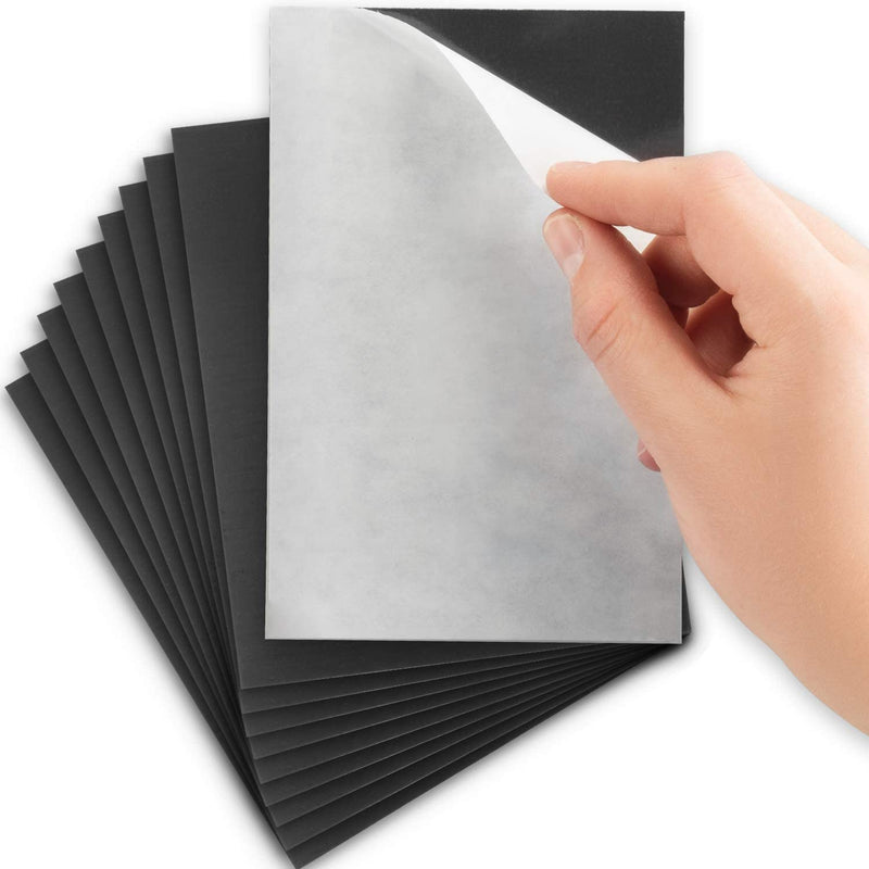 Magnetic film with self-adhesive backing - 5 x 7 magnetic films - cut and adjust