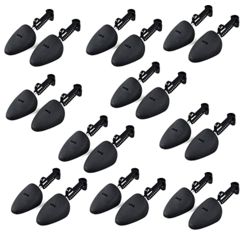 Oa Store Shoe Trees - 10 Pair Set - Adjustable Heavy Duty Plastic and Steel Design