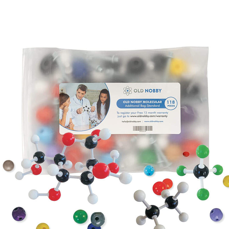 Organic Chemistry Model Kit, Supplementary Kit, 118 Pieces - Molecule Model