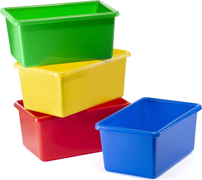 Toy Plastic Storage Containers - Pack of 4 Containers Closet Storage Box