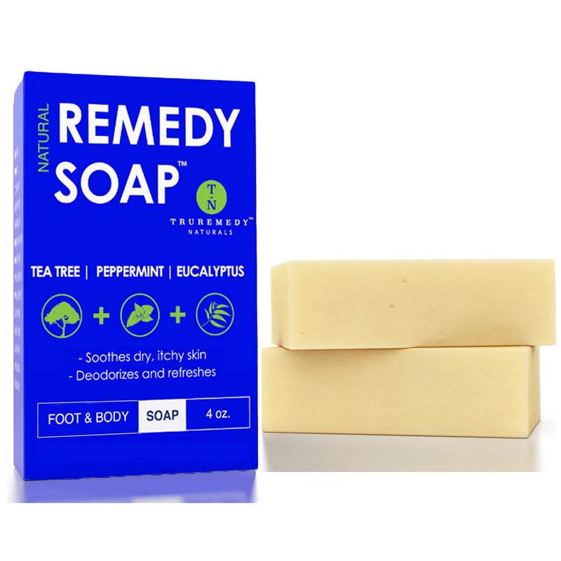 Remedy Natural Tea Tree Oil Soap Bar for Men/Women (Pack of 2) -