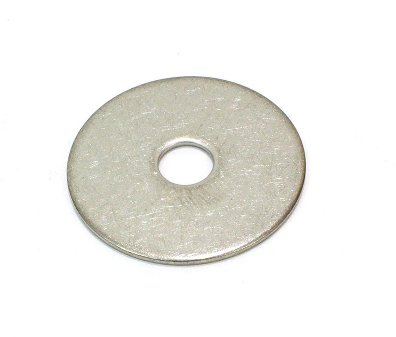 1/2" x 2" Stainless Steel Fender Washer, (Pack of 100), 18-8 (304) Stainless Steel Flat