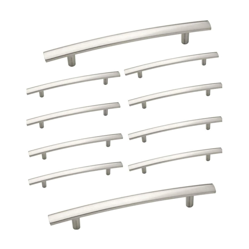 Hardware 10 pack modern curved bow handle for cabinets, drawers and furniture