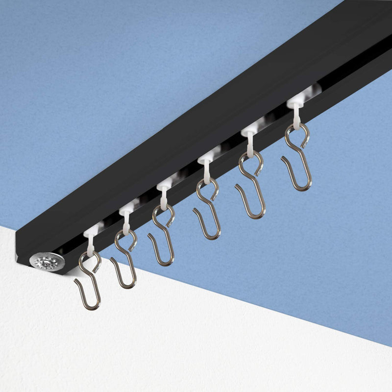 Ceiling Curtain Track Kit - Includes track, roller hooks and installation