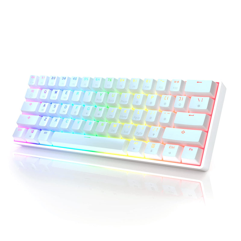 Gk61s Mechanical Gaming Keyboard - 61 Keys Multicolor RGB Illuminated LED