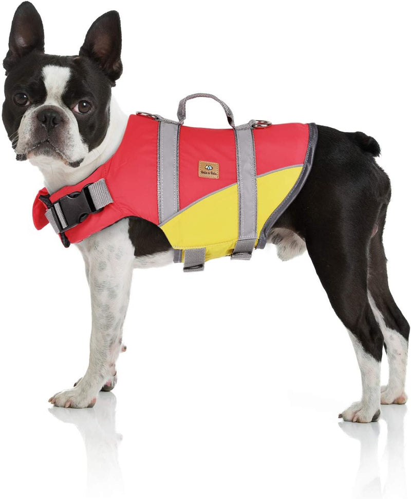 Bella Balu life jacket for dogs. Reflective dog life jacket