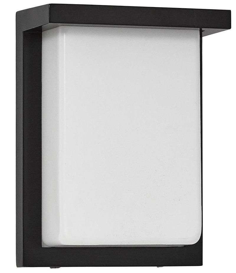 8 inch black square flush mounted outdoor light for modern front door