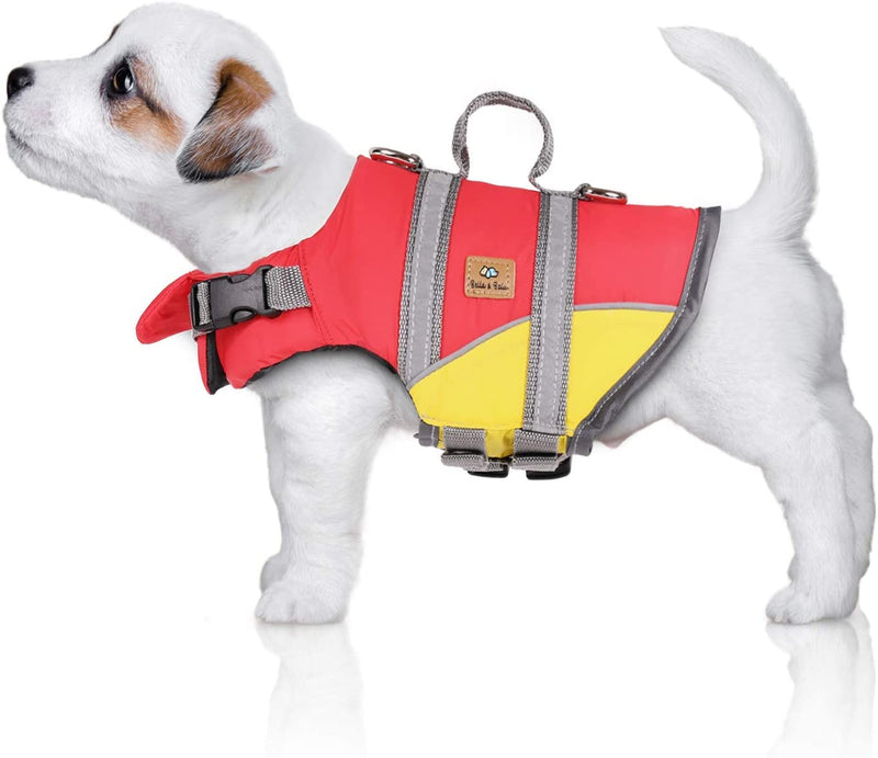 Bella Balu life jacket for dogs. Reflective dog life jacket