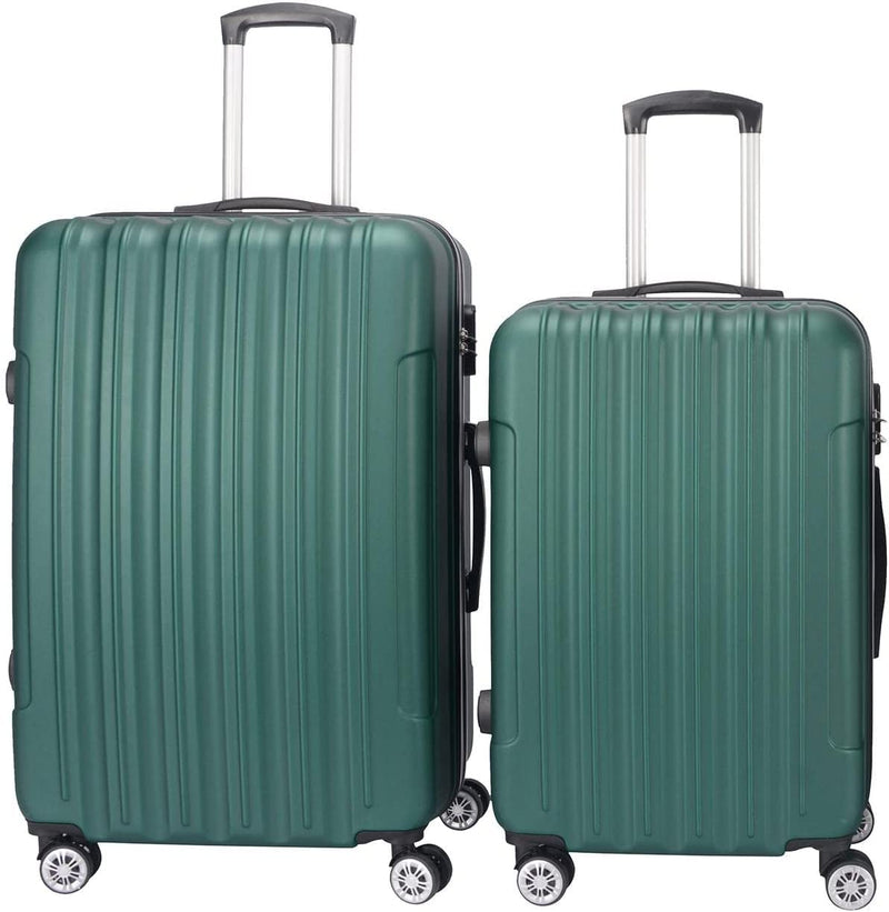 Set of 2 travel suitcases - lightweight material - structured design - durable